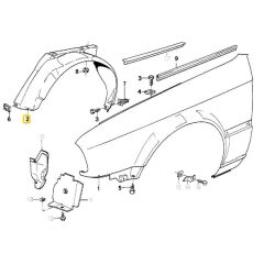 BMW E30 ÖN SOL DAVLUMBAZ OEM NO 51711942807