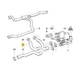 BMW E36 KALORİFER HORTUMU 64211394292