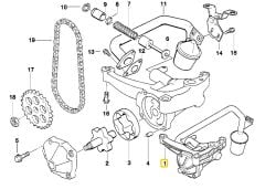 BMW E36 VE Z3 M50 M52 S50 VE S52 MOTOR YAĞ POMPASI 11411740154