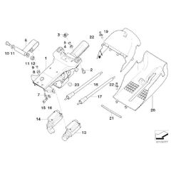 BMW DİREKSİYON KOLON DÖŞEME KLİPSİ 5 ADET OEM NO 51131885399