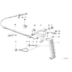 BMW E30 M20 MOTOR GAZ HALATI OEM NO 35411154285