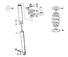 BMW E30 CORTECO ARKA AMORTİSÖR KULE TAKOZU 33521128819