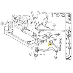 BMW 1 SERİ 3 SERİ VE X1 FROW SAĞ ALT SALINCAK 31126770850