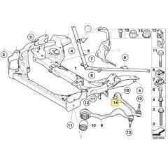 BMW 1 SERİ 3 SERİ VE X1 FROW SOL ALT SALINCAK 31126770849