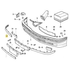 BMW E36 ÖN TAMPON KORUYUCU ÇITA SAĞ PÜTÜRLÜ OEM NO 51118146318