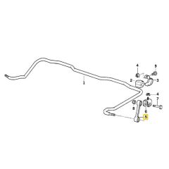 BMW E23 E24 E28 E30 E36 VE Z1 ARKA VİRAJ ASKI ÇUBUĞU 33551126932