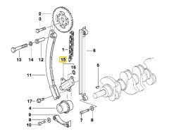 BMW M43 MOTOR TRİGER ZİNCİR GERGİSİ 11311247952