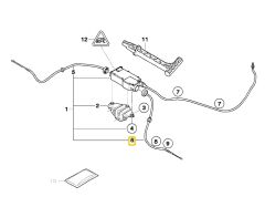BMW E70 E70LCI VE E71 EL FREN TELİ ARKA SAĞ 34436772104