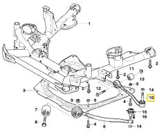 BMW E53 X5 LEMFÖRDER SAĞ ALT ENİNE SALINCAK KOLU 31126760276