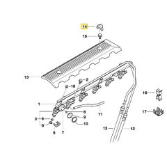 BMW MOTOR KAPAK KLİPSİ 5 ADET ( ZEBRA KAPAK ) 11121726089