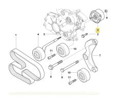 BMW 3.0 DİZEL M57 MOTOR KAYIŞ GERGİSİ 11282354130