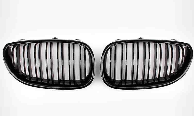 BMW E60 PARLAK SİYAH ÇİFT ŞERİT M5 PANJUR SETİ 200