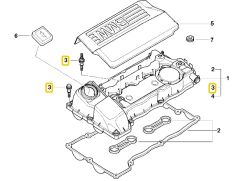 BMW KÜLBÜRATÖR KAPAĞI EMNİYETLİ VİDA SETİ 11127568294