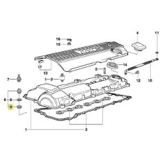 BMW FEBİ KÜLBÜRATÖR KAPAĞI SOMUN CONTASI (1 ADET) 11121437395