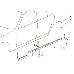 BMW E34 KAPI ÇITA KLİPSİ  OEM NO 51131946258