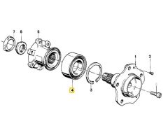 BMW E28 VE E34 ARKA TEKERLEK RULMANI OEM NO 33411123415