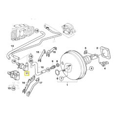 BMW E39 M51 M52 M57 VE M47 MOTOR FREN VAKUM SİBOBU 34301163634