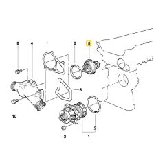 BMW E30 E34 E36 M40 M42 M50 M52 MOTOR MAHLE TERMOSTAT 11537511580