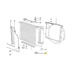BMW E30 E32 E34 RADYATÖR SOL ALT SABİTLEME BRAKETİ 17111712347