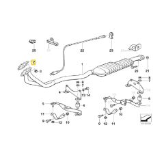 BMW M40 VE M43 MOTOR EGZOZ BOĞAZ CONTASI 18301728208