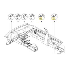 BMW E38 VE E39 KAPI DÖŞEME SABİTLEME YUVASI 5 ADET 51417001629