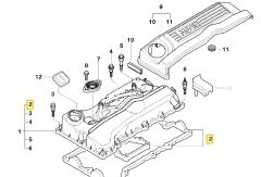 BMW N42 VE N46 MOTOR ELRİNG KÜLBÜTÖR KAPAK CONTA SETİ 11120032224