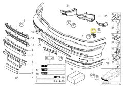 BMW E39 ÖN SAĞ TAMPON BAĞLANTI BRAKETİ 51118159362