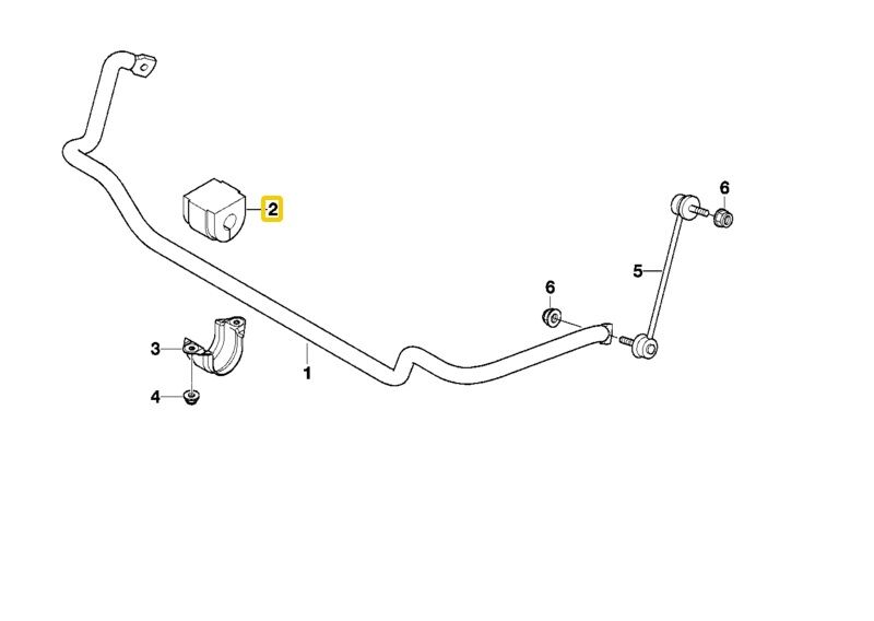 BMW E46 ÖN VİRAJ DEMİR LASTİĞİ FEBİ OEM NO 31351097179