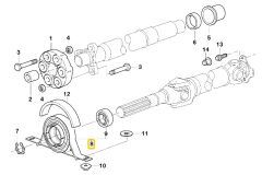 BMW E39 E46 VE Z4 FEBİ ŞAFT ASKISI 26127501257
