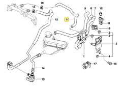 BMW E53 X5 M62 MOTOR KALORİFER HORTUMU 64218409062