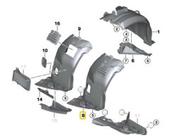 BMW E90 M ÖN SAĞ DAVLUMBAZ ÖN PARÇA 51718040102