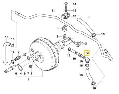 BMW E28 E30 VE E36 FREN VAKUM SİBOBU 34331156703