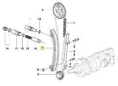 BMW E34 VE E36 M50 MOTOR WENDER ALT TRİGER ZİNCİR KIZAĞI 1726503