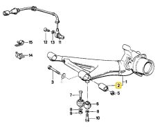 BMW E34 FEBİ ARKA TAŞIYICI BURÇ SETİ 33329061946