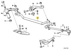 BMW E34 FROW ORTA ROT KOLU 32211138854