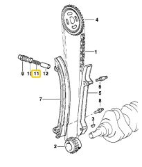 BMW M50 M52 M54 MOTOR ALT TRİGER GERGİ YAYI 11411706809
