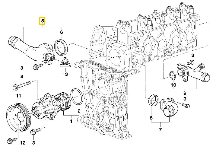 BMW E36 E46 VE Z3 M43 MOTOR BEHR TERMOSTAT 11531437085