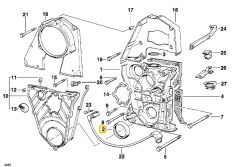 BMW E30 E34 VE E36 M40 MOTOR ELRİNG ÖN KRANK KEÇESİ 11141714617