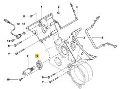 BMW E38 E39 VE E53 M62 MOTOR SELENOİD VALF FLANŞI 11141435023
