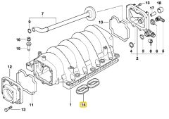 BMW M60 VE M62 MOTOR ELRİNG EMME MANİFOLD CONTASI 11611433328