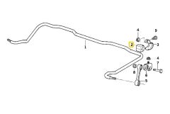 BMW E32 E34 E36 ARKA VİRAJ DEMİR LASTİĞİ OEM NO 33551131155