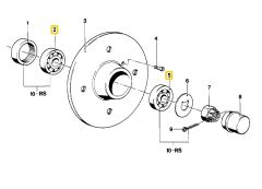 BMW E21 ÖN TEKERLEK İÇ VE DIŞ RULMAN SET 31212634104-31212634106