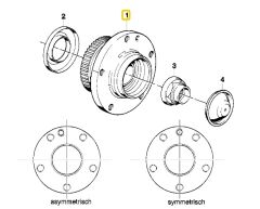 BMW E31 E32 E34 ÖN TEKERLEK PORYASI SİMETRİK 31221139345