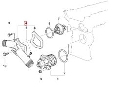 BMW E38 VE E39 M52 MOTOR TERMOSTAT KAPAĞI 11531740478