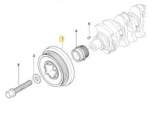 BMW M47N VE M47N2 DİZEL MOTOR CORTECO KRANK KASNAĞI 11237805696