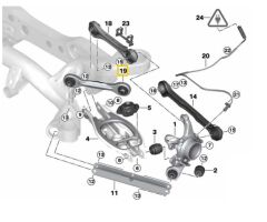 BMW 1 VE 3 SERİSİ VE X1 FORMPART ARKA ÜST BUGİ KOLU 33326782237