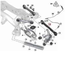 BMW 1 VE 3 SERİSİ VE X1 FORMPART ARKA UZUN BUGİ KOLU 33326763471