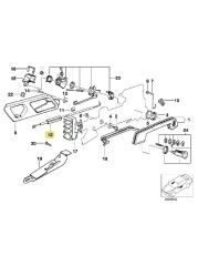 BMW E34 SAĞ ÖN KAPI TELİ 09.1991 - OEM NO 51218148620