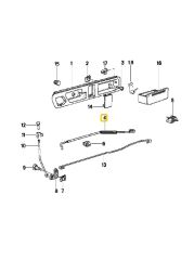 BMW E34 ARKA SAĞ KAPI TELİ - 09.1991 OEM NO 51228117616