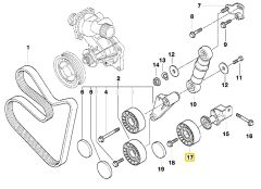 BMW M60 VE M62 MOTOR İNA V KAYIŞI GERGİ BİLYASI 11281731838